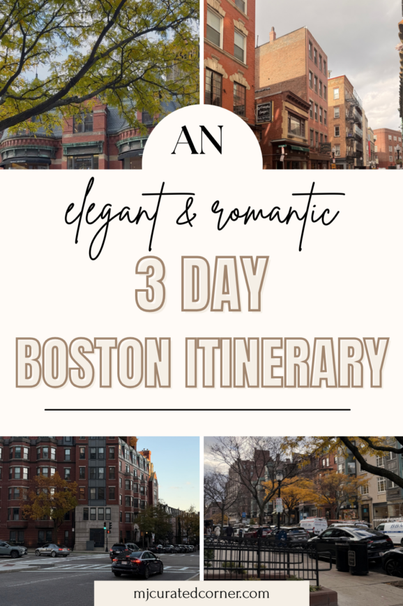 Boston itinerary