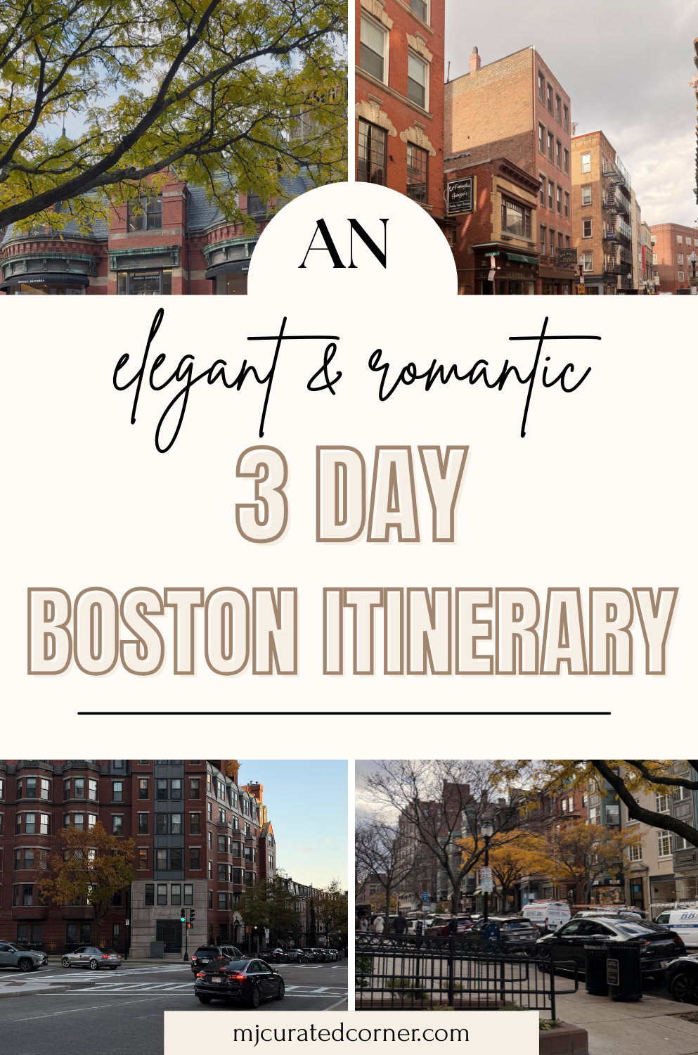 Boston itinerary