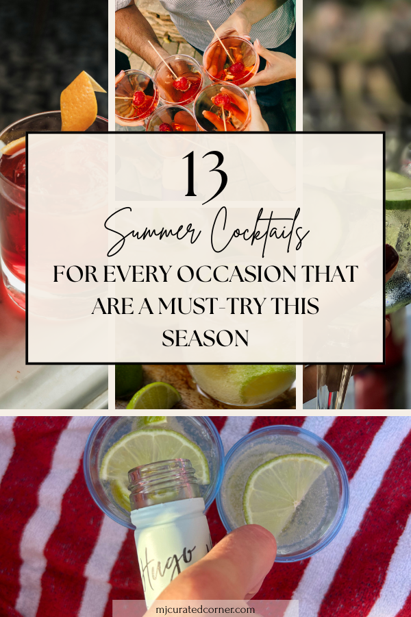 Good Cocktails to Try