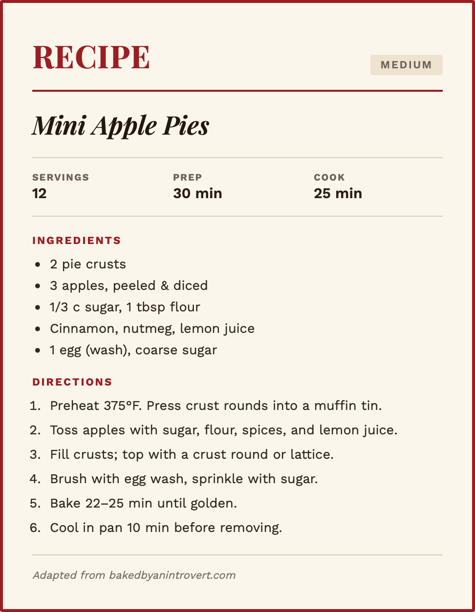 easy fall baking recipes