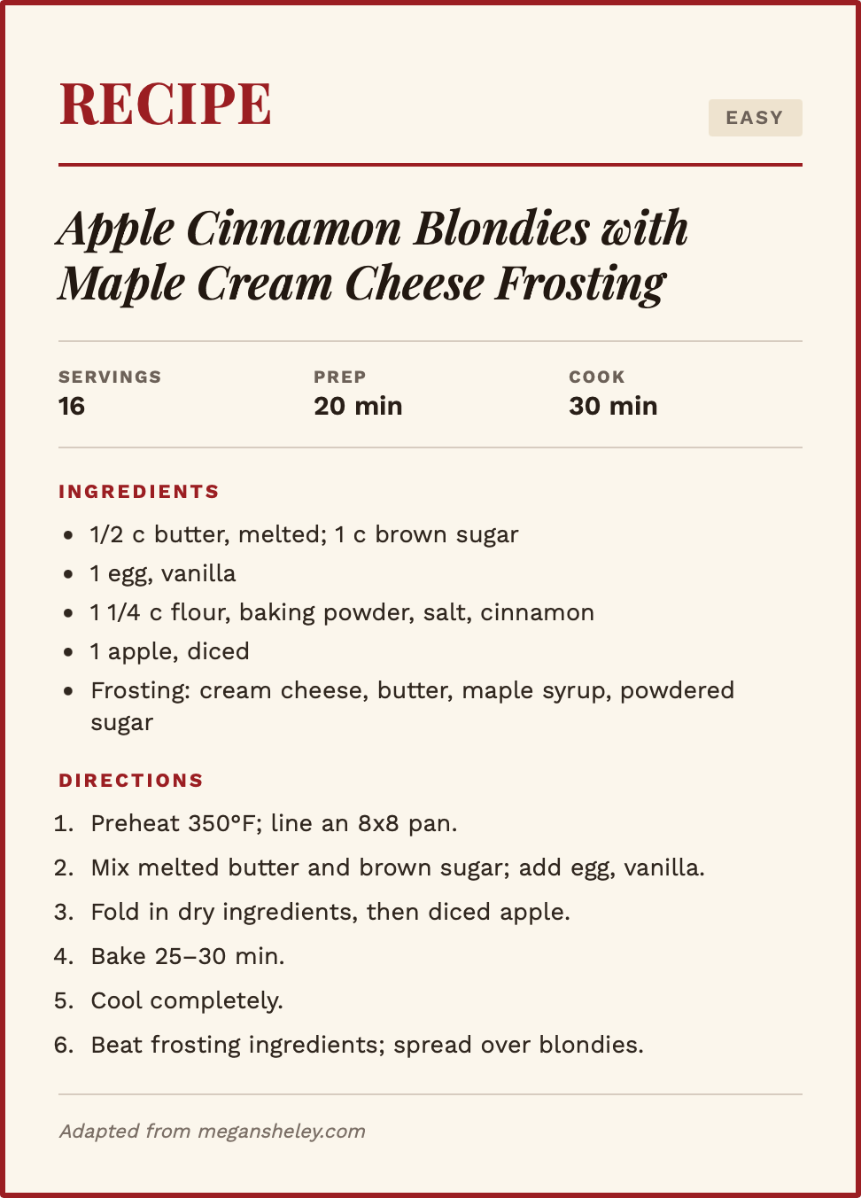 easy fall baking recipes