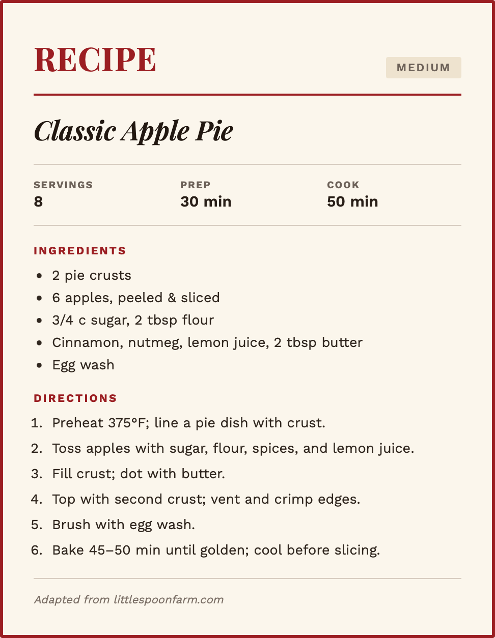 easy fall baking recipes