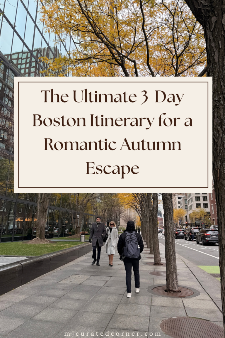 boston itinerary