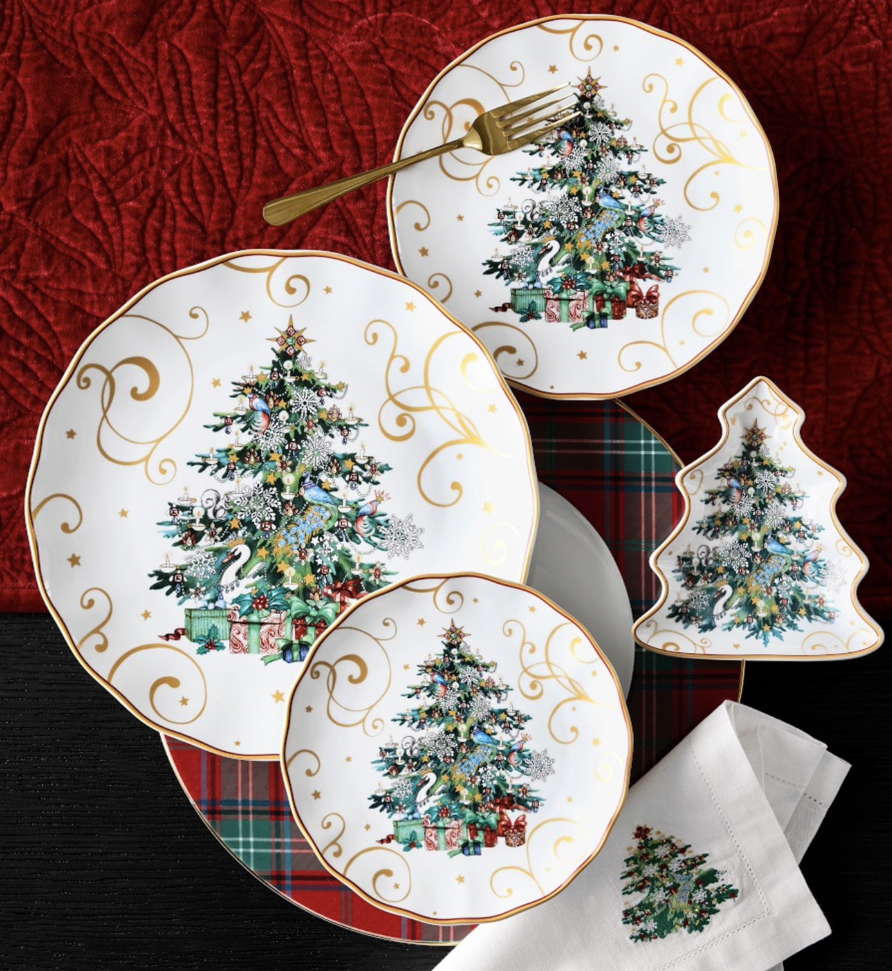 Parisian christmas party decor