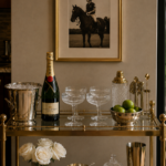 champagne bar cart